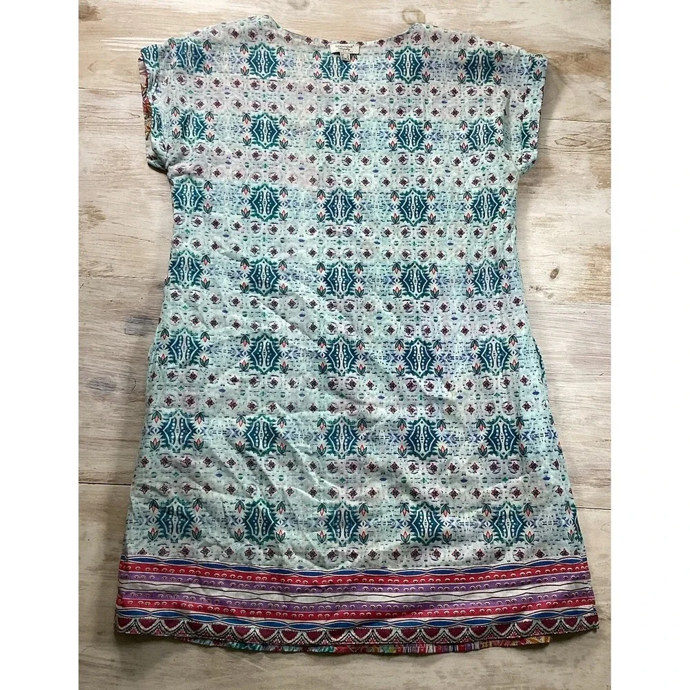 Orientique Naturally Australian Reversible Dress Women's Medium Cotton‎ Boho - Picture 2 of 9